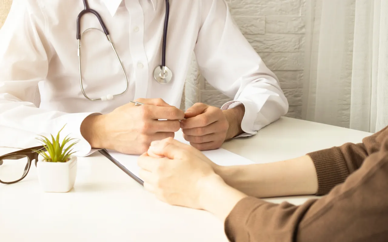 Patient having a consultation with a doctor