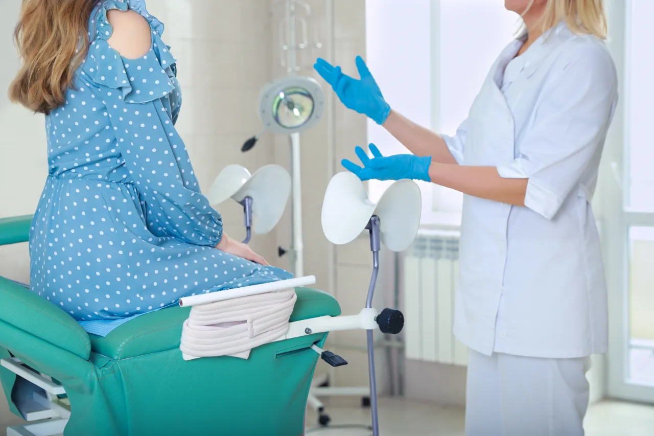 Woman having a consultation with a doctor